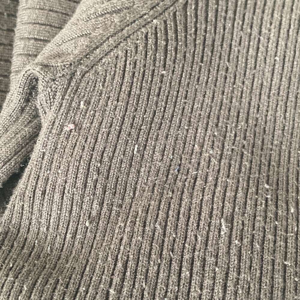 JM Collection Dark Chocolate Open-Front Ribbed Cardigan - Picture 11 of 11
